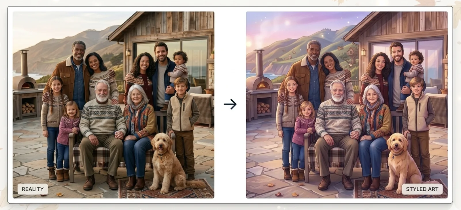 Anime Family Portraits example